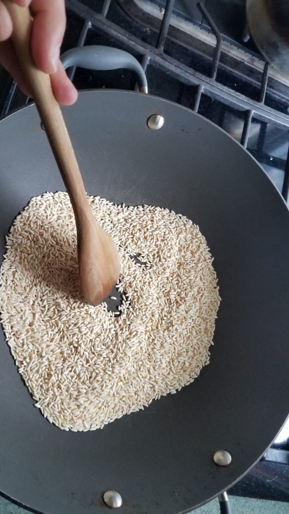 Toasting Rice