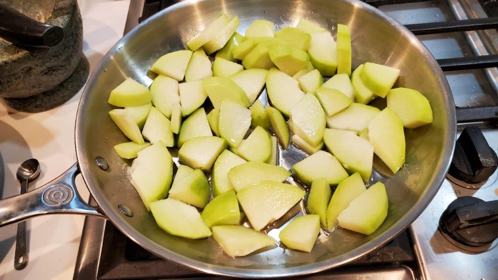 Cooking chayote