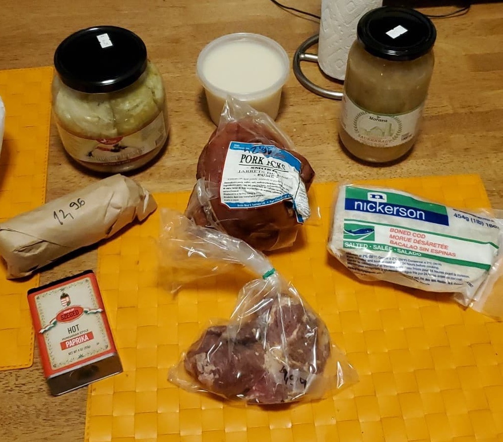 Ingredients for Croatian Meal