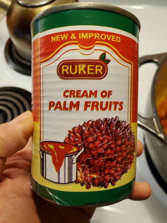 Can of palm nut cream