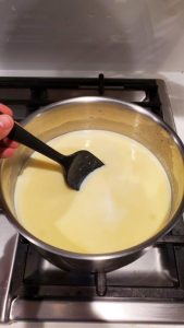 Custard cooking