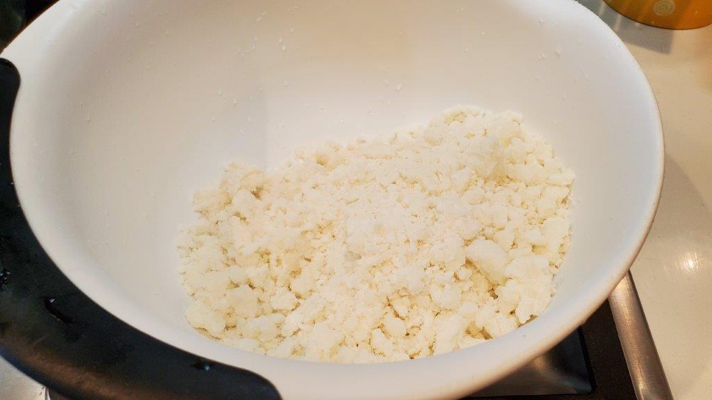 Cooked rice dough