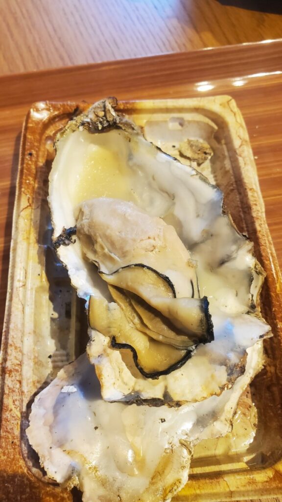 Grilled oysters