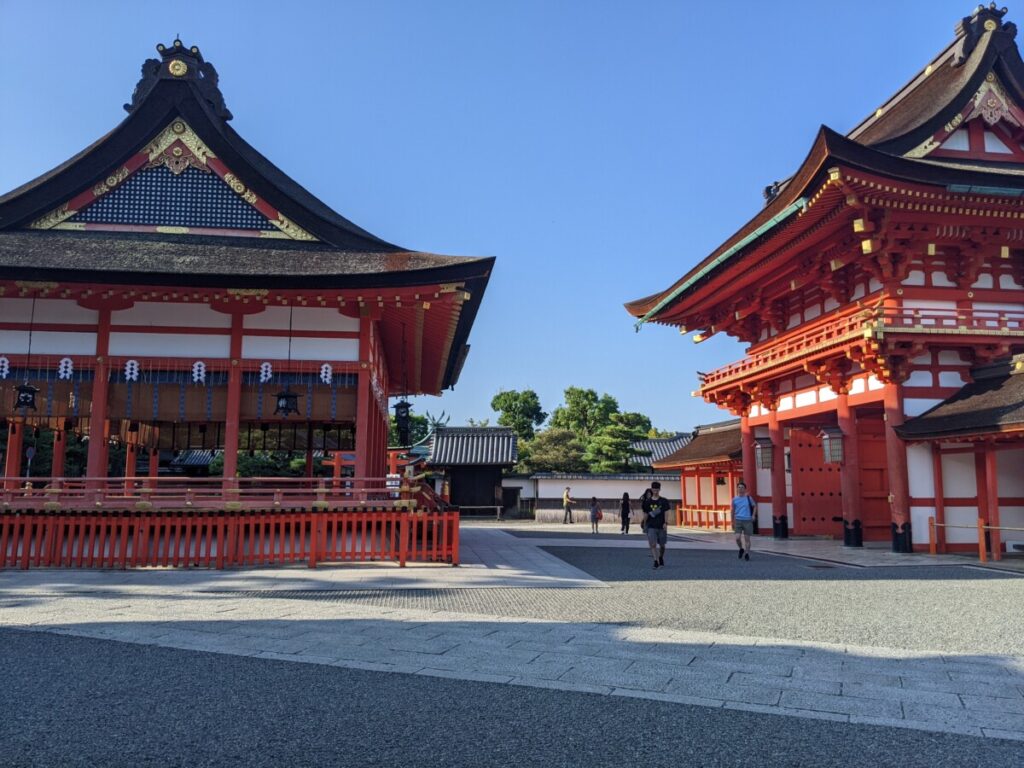 Shrine buildings at Fushimi Inari