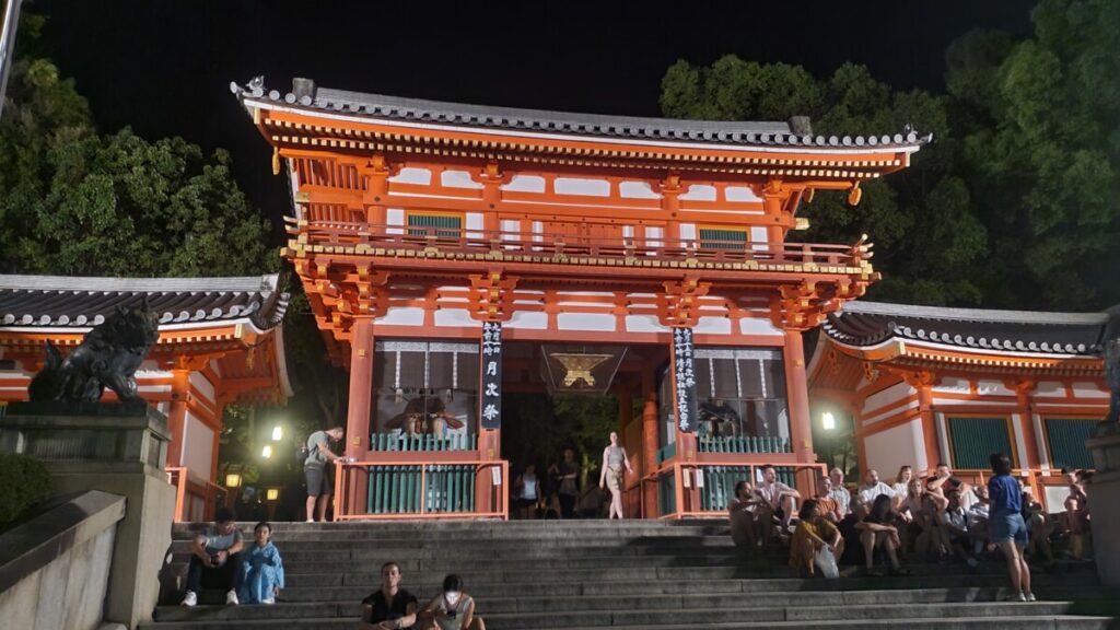 Shrine at night