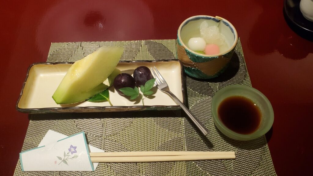 Ryokan meal dessert