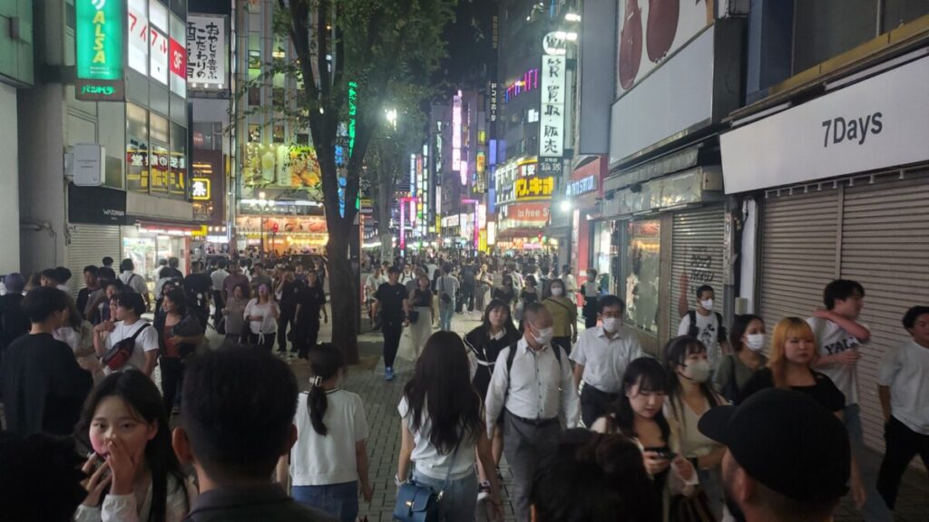 Shinjuku crowds