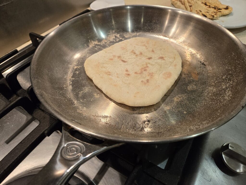 Pita cooking