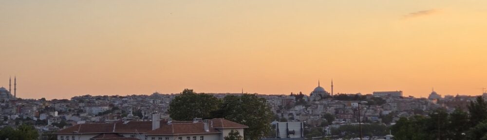 Sunset over Istanbul