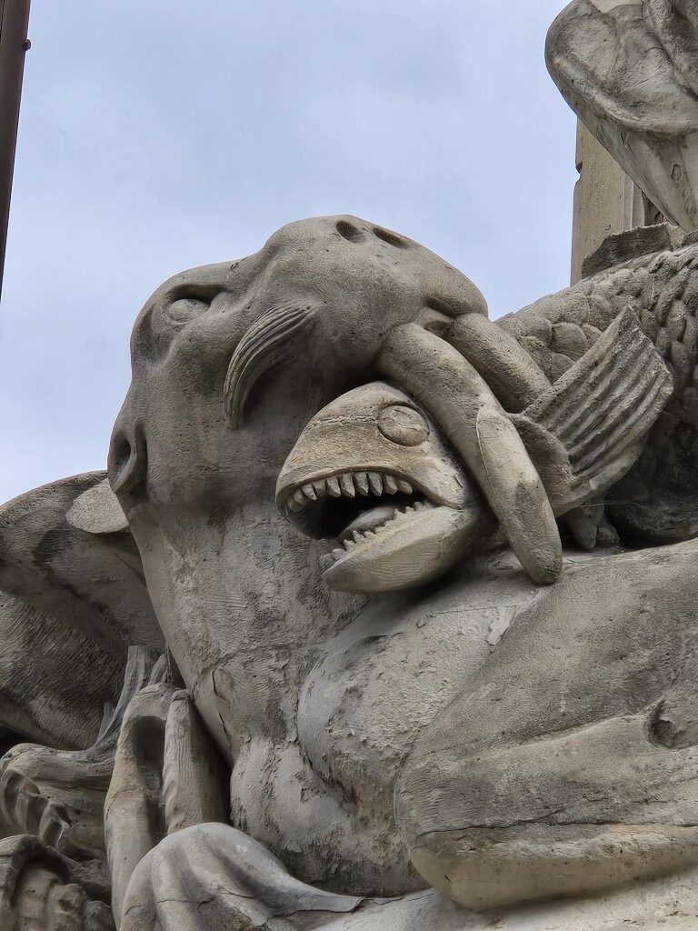 Weird animal sculpture