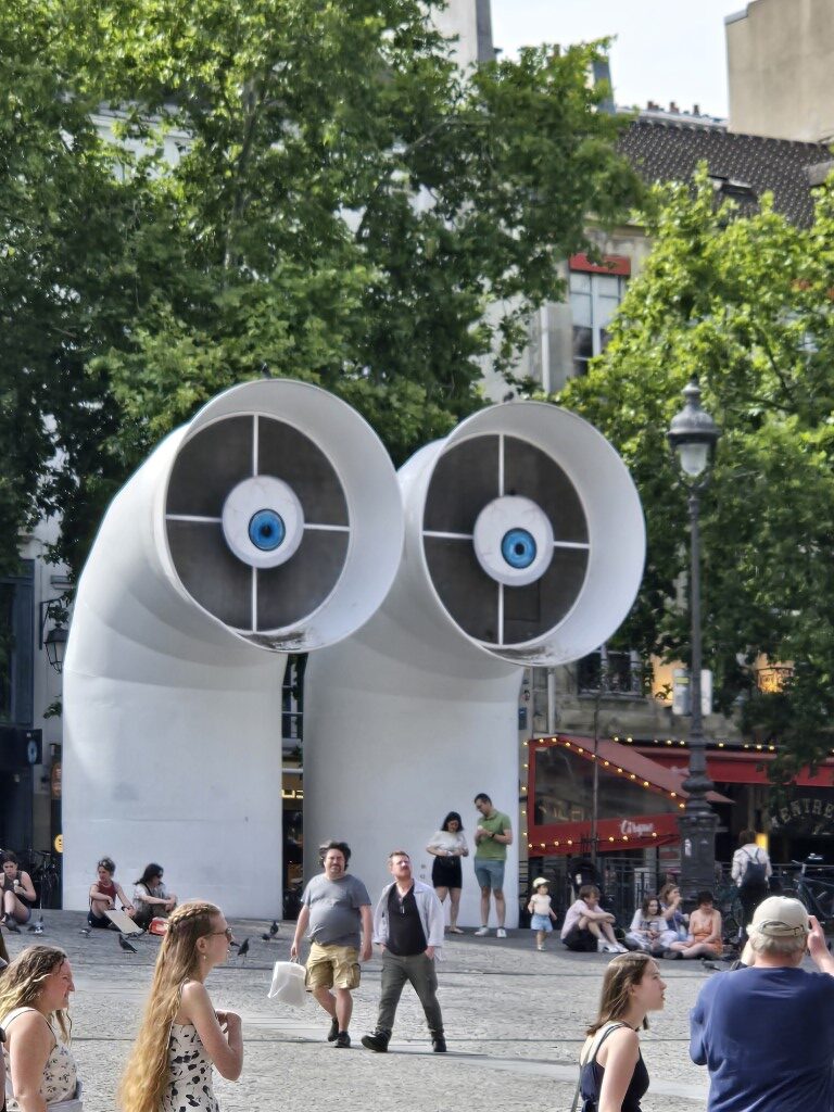 Air vents with googly eyes