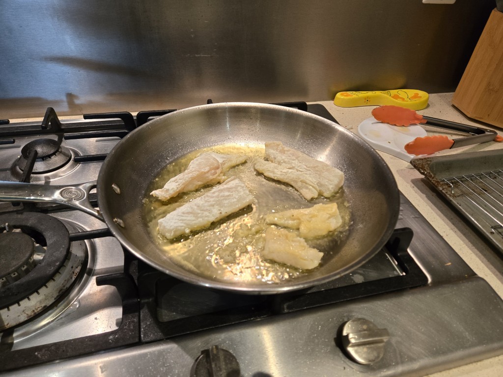 Frying fish